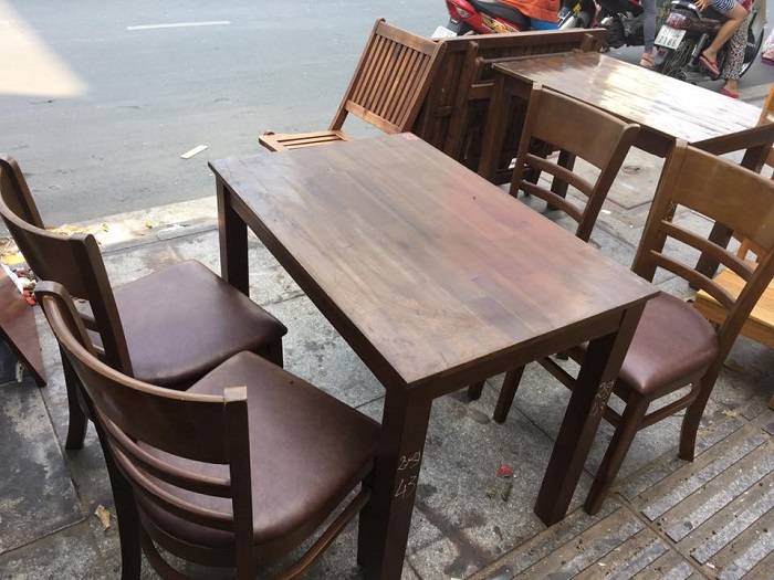 bàn ghế gỗ cũ giá rẻ tphcm