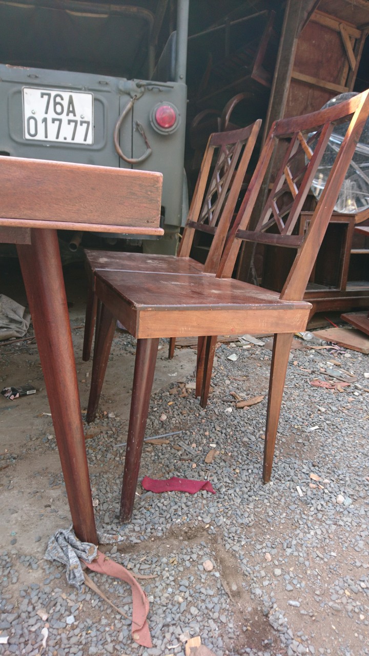 bộ bàn ăn 4 ghế gỗ giá rẻ