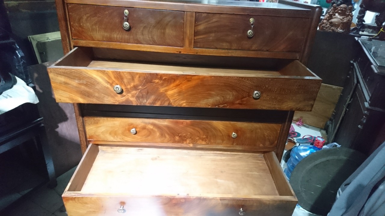 Tủ ngăn kéo gỗ gõ đỏ 